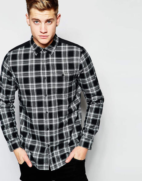 Check Shirt in Black